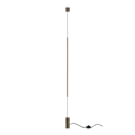 Aplique de pared Ideal Lux Essence latón cristal LED 14W 2700K Ø6cm 341132