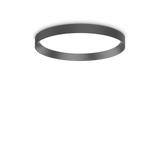 Plafón de techo Ideal Lux Fly negro LED 26W Ø45cm 341170