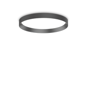 Plafón de techo Ideal Lux Fly negro LED 26W Ø45cm 341170