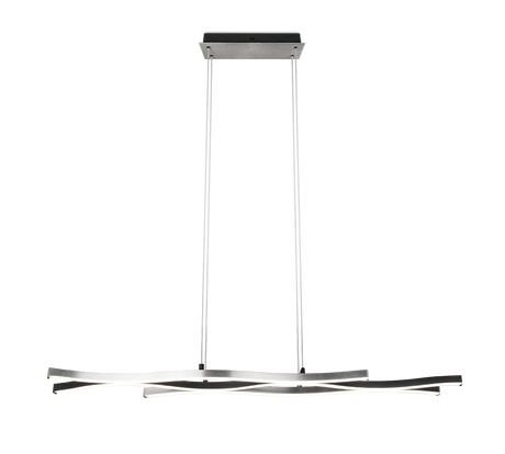 Lámpara de techo colgante Trio Blaze LED brushed aluminium 150cm 341210305