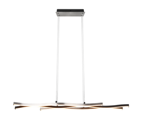 Lámpara de techo colgante Trio Blaze LED brushed aluminium 150cm 341210305