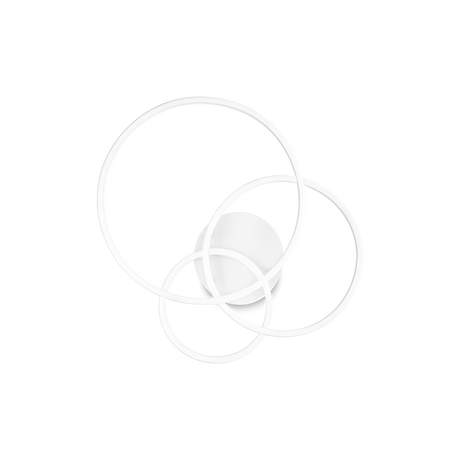 Plafón de techo Ideal Lux Frame blanco LED 41W 2700K Ø61cm 341309