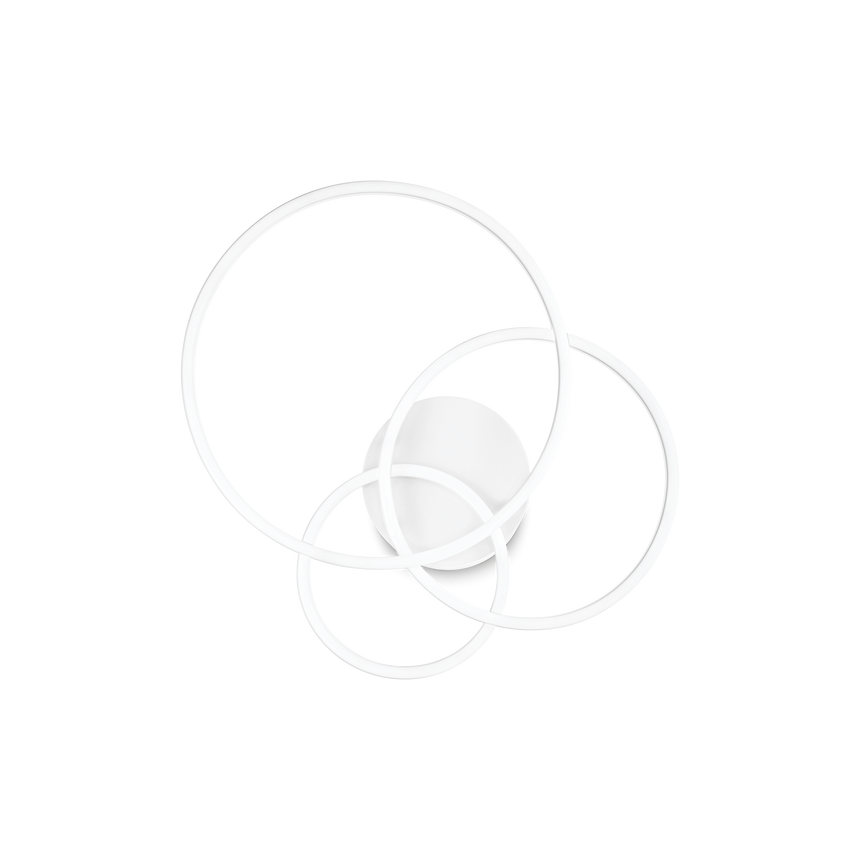 Plafón de techo Ideal Lux Frame blanco LED 41W 2700K Ø61cm 341309