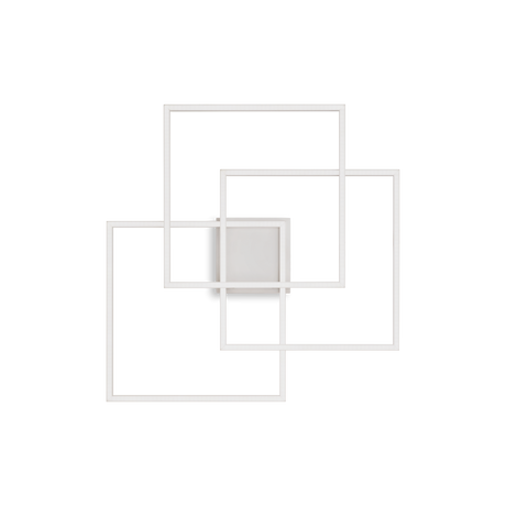 Plafón de techo Ideal Lux Frame blanco LED 33W 2700K Ø53,3cm 341316