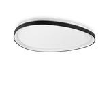 Plafón de techo Ideal Lux Gemini negro LED 42W Ø81cm 341507