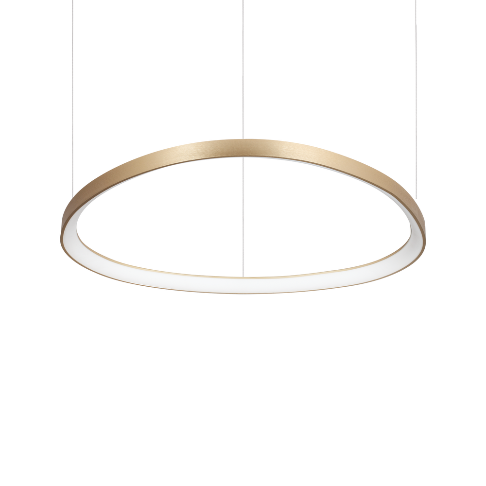 Lámpara colgante Ideal Lux Gemini latón LED 56W 2700K Ø81cm 341606
