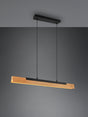 Lámpara de techo colgante Trio Kerala LED negro mate táctil 3000K 150cm 34161013