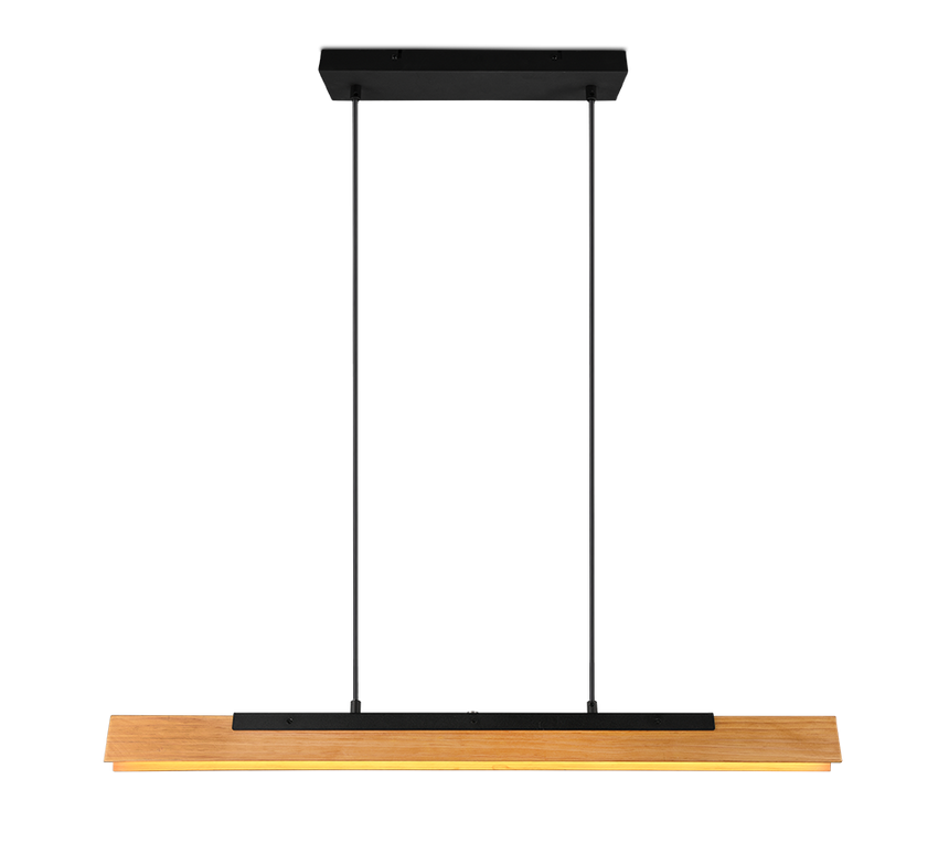 Lámpara de techo colgante Trio Kerala LED negro mate táctil 3000K 150cm 34161013