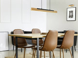 Lámpara de techo colgante Trio Kerala LED negro mate táctil 3000K 150cm 34161013