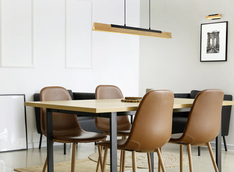 Lámpara de techo colgante Trio Kerala LED negro mate táctil 3000K 150cm 34161013