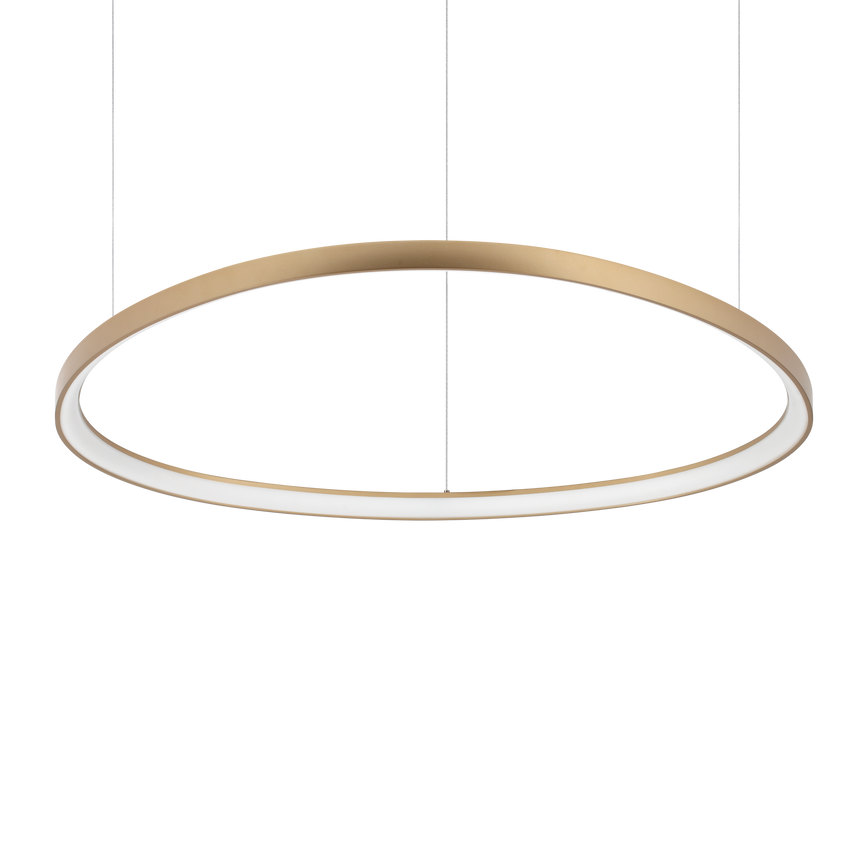 Lámpara colgante Ideal Lux Gemini latón LED 78W Ø105cm 341637