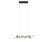 Lámpara de techo colgante Trio Sequence LED aluminio pulido regulable 150cm 341810205 - vista 5