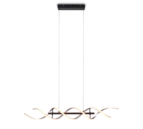 Lámpara de techo colgante Trio Sequence LED aluminio pulido regulable 150cm 341810205 - vista 5
