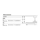 Ventilador de techo sin luz Faro Bigwood motor DC palas de madera nogal oscuro Ø200cm 5 palas 34190 - imagen 3