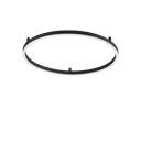Plafón de techo Ideal Lux Oracle Slim negro LED 37W 4000K Ø70cm 341941