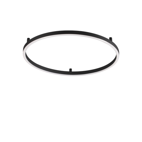Plafón de techo Ideal Lux Oracle Slim negro LED 37W 4000K Ø70cm 341941