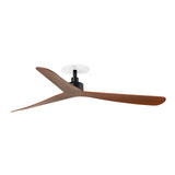 Ventilador de techo Faro Rocker Recessed L nogal 3 palas motor DC Ø132cm 34197R