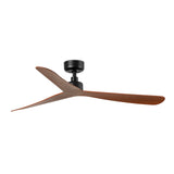 Ventilador de techo Faro Rocker M nogal 3 palas motor DC Ø132cm 34197WT