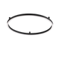 Plafón de techo Ideal Lux Oracle Slim negro LED 53W 4000K Ø90cm 341989