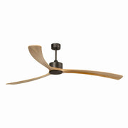 Ventilador de techo sin luz Faro Kauai motor DC pino Ø233cm 3 palas 34200A