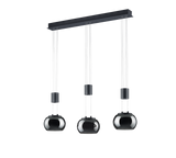 Lámpara de techo colgante Trio Madison LED negro mate 3000K 150cm 342010332