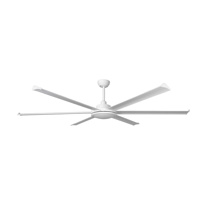 Ventilador de techo Faro Rotterdam 20 XL blanco mate 6 palas motor DC Ø200cm 34202