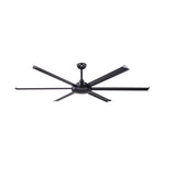 Ventilador de techo sin luz Faro Rotterdam motor DC negro mate Ø200cm 6 palas 34203