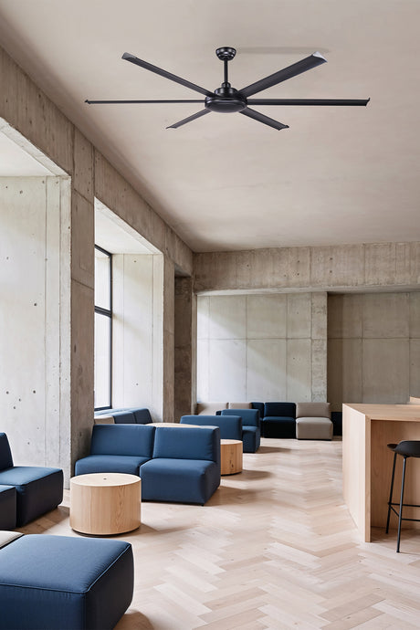 Ventilador de techo sin luz Faro Rotterdam motor DC negro mate Ø200cm 6 palas 34203 - vista alternativa