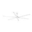Ventilador de techo sin luz Faro Rotterdam motor DC blanco mate Ø250cm 6 palas 34206
