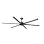 Ventilador de techo sin luz Faro Rotterdam motor DC negro mate Ø250cm 6 palas 34207