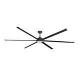 Ventilador de techo con luz Faro Rotterdam motor DC LED negro mate 3000K Ø300cm 6 palas 34211-130