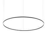 Lámpara colgante Ideal Lux Oracle Slim negro LED 77W regulable Ø150cm 342184