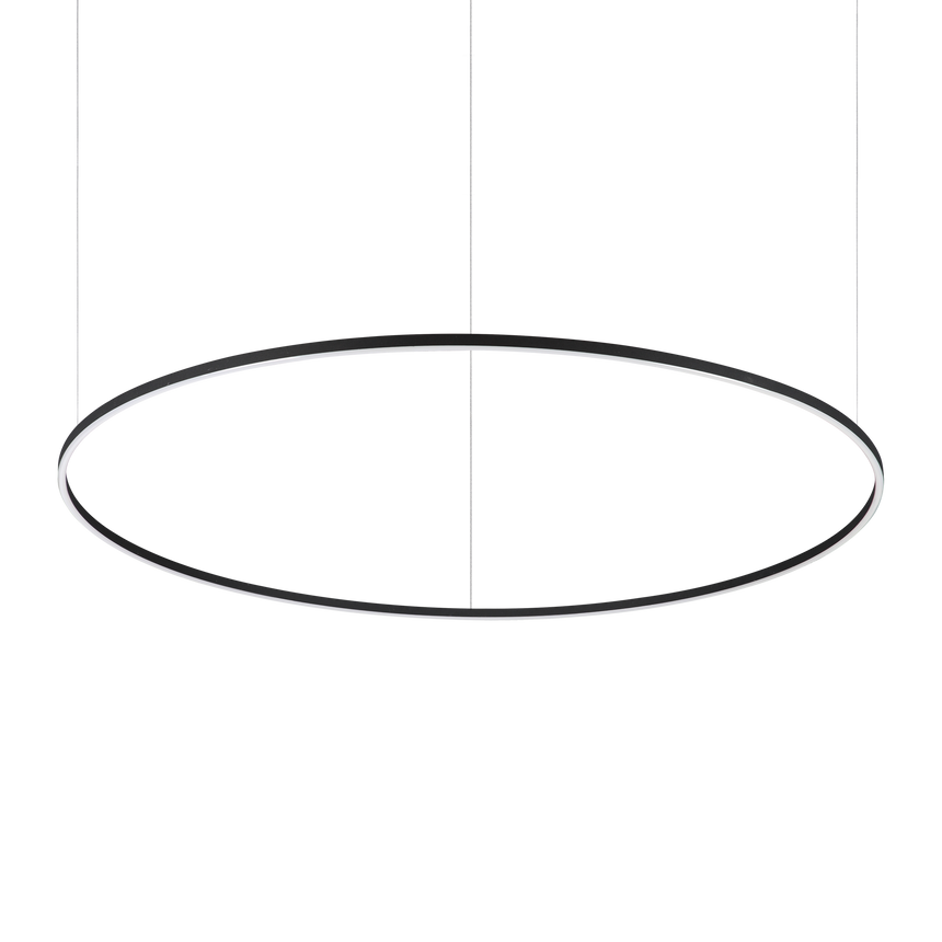 Lámpara colgante Ideal Lux Oracle Slim negro LED 77W regulable Ø150cm 342184