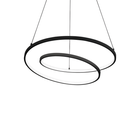 Lámpara colgante Ideal Lux Oz negro LED 47W 2700K Ø60cm 342351