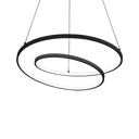 Lámpara colgante Ideal Lux Oz LED 52W 2700K Ø80cm negro — ref. 342412 (1)