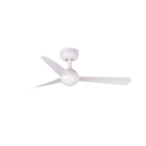 Ventilador de techo sin luz Faro Sfera motor DC blanco mate Ø90cm 3 palas 34270
