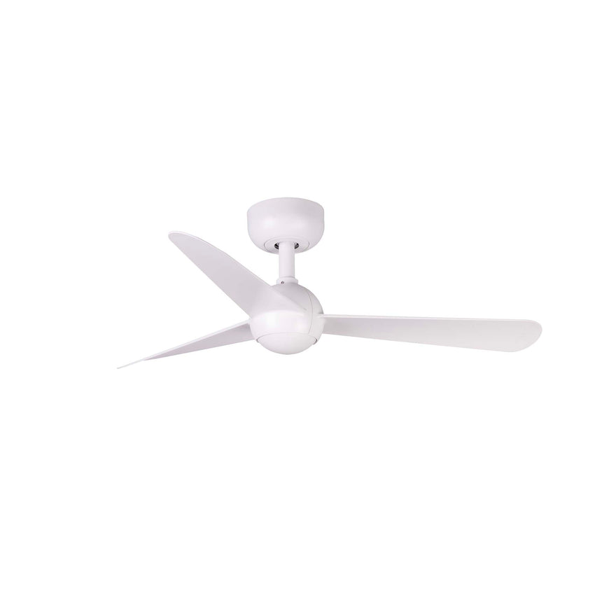 Ventilador de techo sin luz Faro Sfera motor DC blanco mate Ø90cm 3 palas 34270