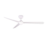 Ventilador de techo sin luz Faro Sfera motor DC blanco mate Ø125cm 3 palas 34272