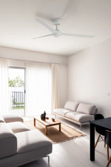 Ventilador de techo sin luz Faro Sfera motor DC blanco mate Ø125cm 3 palas 34272