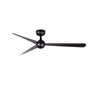 Ventilador de techo sin luz Faro Sfera motor DC negro mate Ø125cm 3 palas 34273