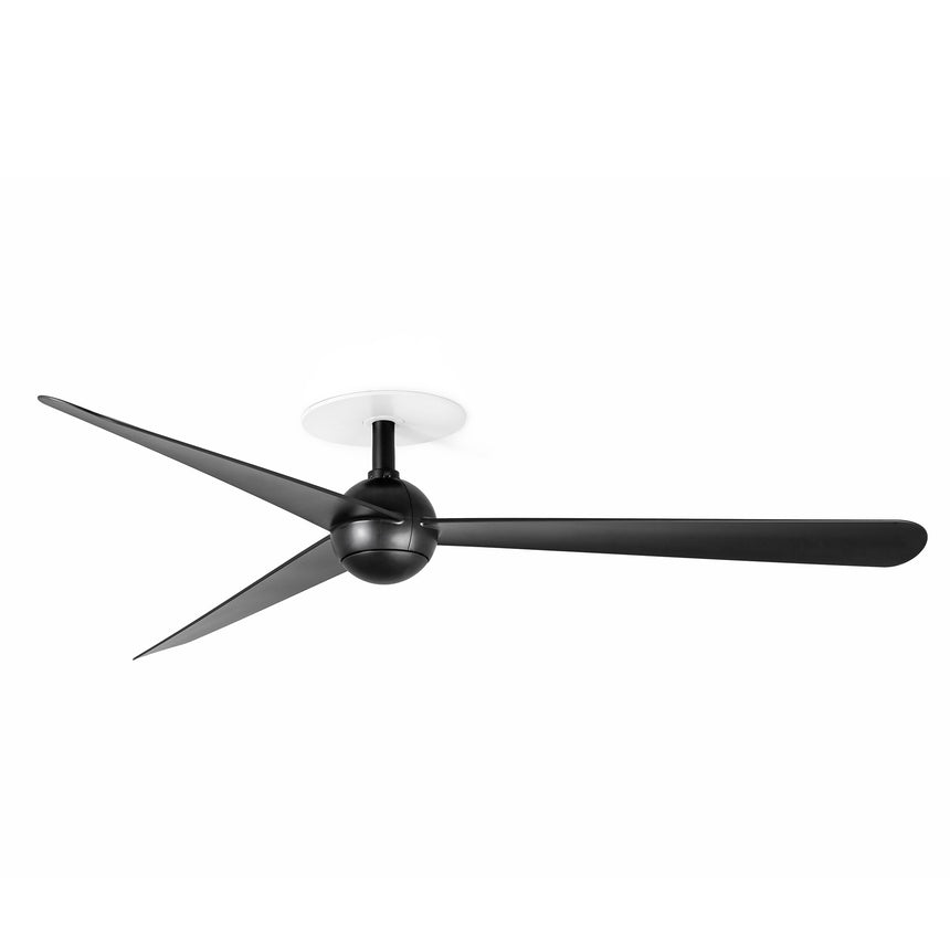 Ventilador de techo Faro Sfera Recessed M negro mate 3 palas motor DC Ø125cm 34273R