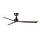 Ventilador de techo sin luz Faro Marine motor DC marrón oscuro IP44 Ø125cm 3 palas 34275