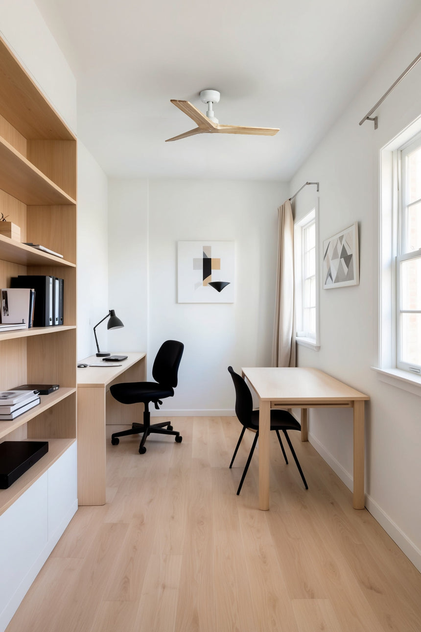 Ventilador de techo sin luz Faro Klim motor DC pino Ø92cm 3 palas 34281