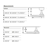 Ventilador de techo sin luz Faro Klim motor DC pino Ø92cm 3 palas 34281