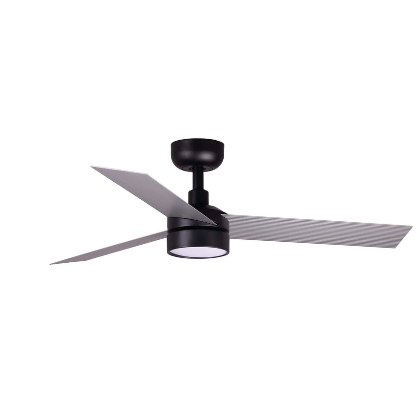 Ventilador de techo con luz Faro Cruiser motor DC LED aluminio 2700-6500K CCT Ø106cm 3 palas 34285-1TW