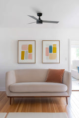 Ventilador de techo con luz Faro Cruiser motor DC LED aluminio 2700-6500K CCT Ø106cm 3 palas 34285-1TW