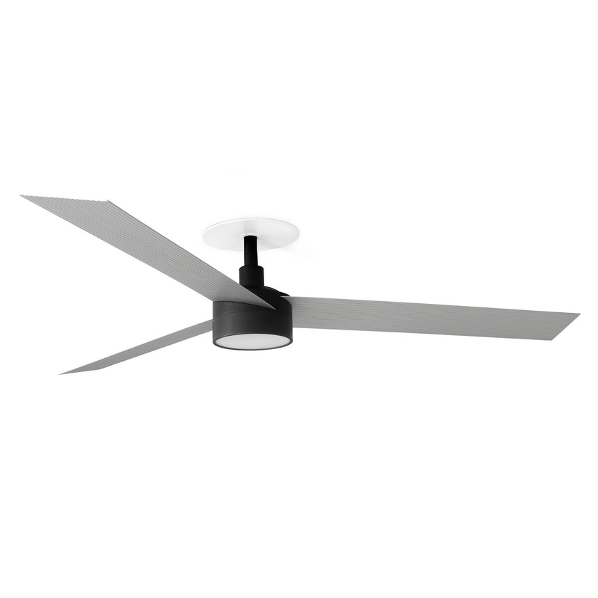 Ventilador de techo con luz Faro Cruiser Recessed L LED aluminio 3 palas motor DC 2700-4000K Ø132cm 34286R1S