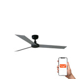 Ventilador de techo Faro Cruiser L aluminio 3 palas motor DC Ø132cm 34286WT