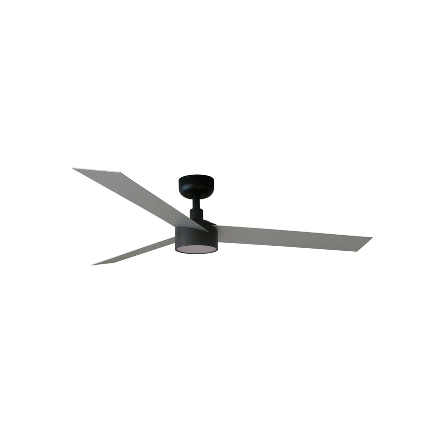 Ventilador de techo con luz Faro Cruiser L LED aluminio 3 palas motor DC 2700-4000K Ø132cm 34286WT1S