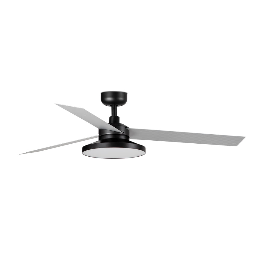 Ventilador de techo con luz Faro Cruiser Tak L LED aluminio 3 palas motor DC 3000K Ø132cm 34286WT2N